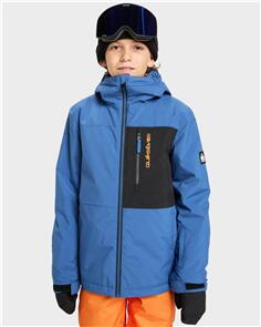 QUIKSILVER SIDE HIT SOLID INSULATED SNOW JACKET - TRUE NAVY