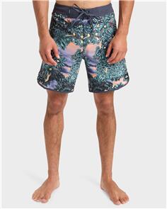 QUIKSILVER MENS SURFSILK SCALLOP 18" BOARDSHORTS KELP SCALLOP
