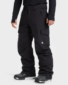QUIKSILVER PORTER SNOW PANTS - TRUE BLACK