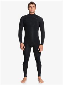 QUIKSILVER MENS 3/2MM EVERYDAY SESSIONS CHEST ZIP STEAMER BLACK