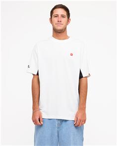 QUIKSILVER MENS YG FLUX T-SHIRT SNOW WHITE