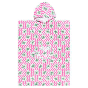 ROXY GIRLS STAY MAGICAL PRINTED HOODED TOWEL LILAC CHIFFON PARTY WAVES