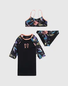 ROXY GIRLS ACTIVE SWIM SET PACK ANTHRACITE ACTIVE RG