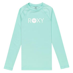 ROXY ESSENTIAL LS LYCRA RASHIE  BEACH GLASS