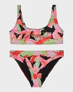 ROXY ACTIVE GIRLS BRALETTE SET ANTHRACITE THE MOVES