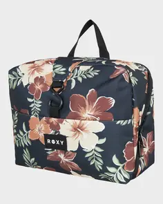 ROXY CUTE PLANE VANITY TOILETRY BAG ALMOND TROPICAL FEELS