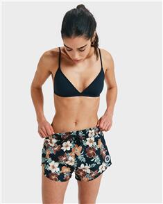 ROXY WOMENS NO BAD WAVES BOARDSHORTS (CMD7) ALMOND TROPICAL FEELS ALMOND TROPICAL FEELS