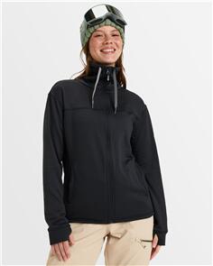 ROXY VERTERE FULL-ZIP FLEECE - TRUE BLACK