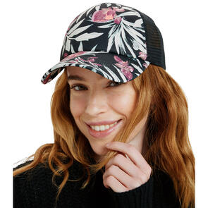 ROXY BEAUTIFUL MORNING TRUCKER ANTHRACITE WIND SWEPT FLORAL
