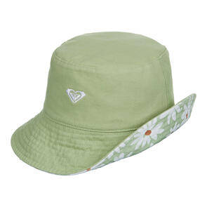 ROXY JASMINE PARADISE REVERSIBLE BUCKET HAT LAUREL GREEN DREAM BIG FLORAL