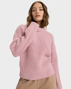 ROXY COMING HOME SWEATER BLEACHED MAUVE
