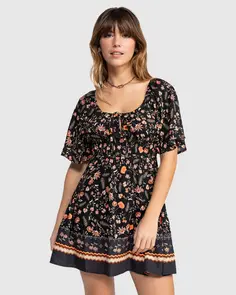 ROXY SUN SYMPHONY DRESS ANTHRACITE KERALA BO
