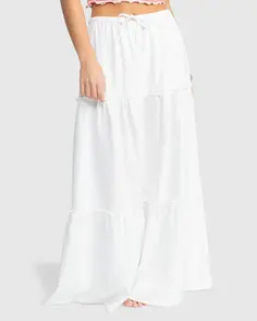 ROXY SWEETWATER MAXI SKIRT SNOW WHITE