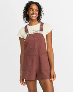 ROXY CRYSTAL COAST SHORT OVERALL FUDGESICKLE