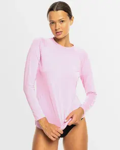 ROXY ESSENTIALS LS LYCRA LILAC CHIFFON
