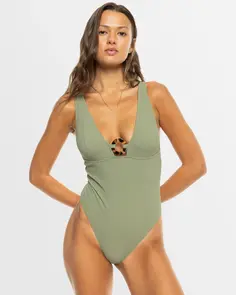 ROXY ESSAOUIRA ONE PIECE OIL GREEN