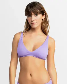ROXY RIB LOVE THE OCEANA V BIKINI TOP BOUGAINVILLEA