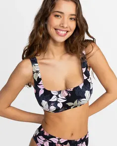 ROXY PT BEACH CLASSICS DCUP ANTHACITE SUNNY FLOR