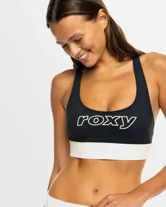 ROXY ACTIVE COLORBLOCK TOP ANTHRACITE