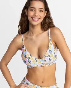 ROXY SALMA DCUP BIKINI TOP PAPAYA EPHEMERE SWIM