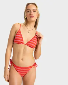 ROXY JASMIN TS CHEEKY BIKINI BOTTOM POPPY RED