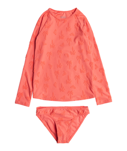 ROXY TODDLERS PALM TREE LS LYCRA SET DUBARRY PALM TREE PLEASE