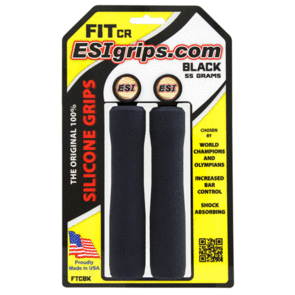 ESI GRIPS MTB FIT CR (CHUNKY, RACER'S COMBO) BLACK