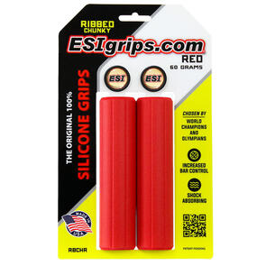 ESI GRIPS MTB RIBBED CHUNKY 32MM RED