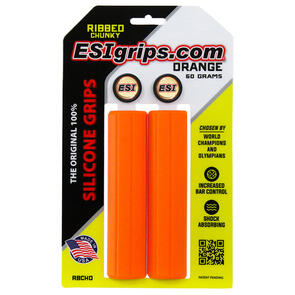 ESI GRIPS MTB RIBBED CHUNKY 32MM ORANGE