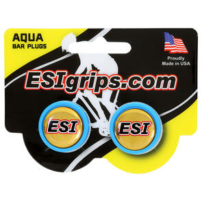 ESI GRIPS BAR PLUGS AQUA