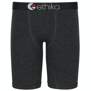 ETHIKA MENS BLACK HEATHER STAPLE