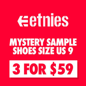 ETNIES 3 FOR $59.99 MYSTERY SAMPLE SALE SHOES SIZE US 9