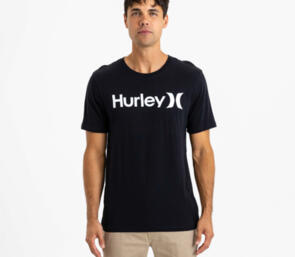 HURLEY EVERYDAY WASHED ONE AND ONLY SOLID TEE BLACK