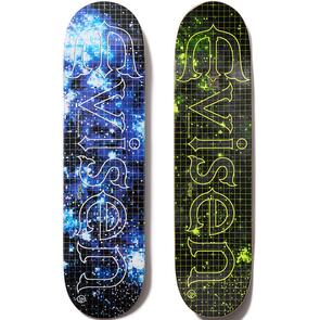 EVISEN COSMO CAMO DECK BLACK / BLUE 8.25