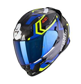 SCORPION EXO 491 SPIN HELMET BLK/BLU/NEON YELLOW