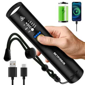 SKYFIRE 1353J FLASHLIGHT TORCH IP54 763 LUMENS WITH UV / LASER POINTER