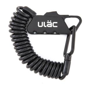 ULAC LOCK PICCADILLY CARABINER + CABLE COMBO 4MM X 120CM BLACK