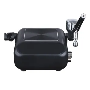 FORMULA AIRBRUSH COMPRESSOR WITH TOUCH OPERATION AND AIRBRUSH KIT BLACK