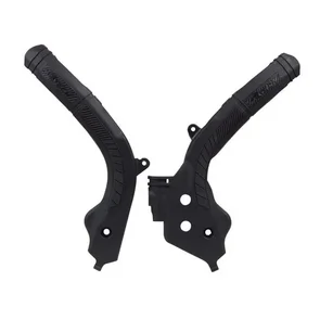 RTECH PRTKTMNR001 KTM-HUSQVARNA-GASGAS BI-MATERIAL FRAME PROTECTORS - BLACK
