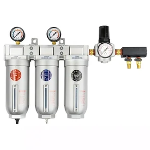 IWATA PS.PCCR3S 2SPRAY 3 STAGE FILTER WITH REGULATOR & TWIN OUTLETS