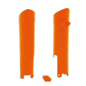 RTECH PSKTMAR0008 KTM-HUSQVARNA FORK GUARDS - KTM ORANGE-BLACK