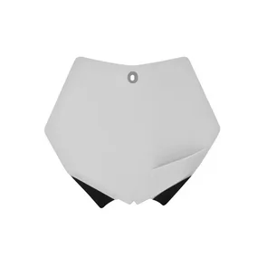 RTECH TBKTMBN0007 KTM FRONT PLATE - WHITE-BLACK