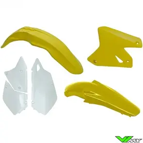 RTECH KITDRZ-OEM-411 PLASTICS KIT 4 PIECE OEM COLOURS SUZUKI DRZ400 00-20