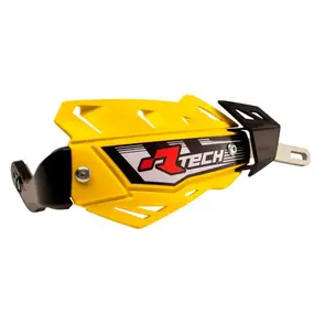 RTECH KITPMFMGI00 HANDGUARDS UNIVERSAL OFF ROAD FLX WITH ALUMINIUM BAR YELLOW