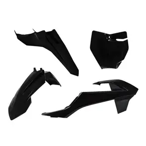 RTECH KITKTM-NR0-500 PLASTICS KIT 4 PIECE BLACK GAS GAS MC65 21-23 KTM 65 SX 16-23