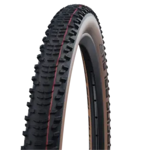 SCHWALBE RACING RALPH 29 X 2.35 EVOLUTION FOLDING ADDIX SPEED (RED) SUPER RACE TL-EASY HS490 TRANSPARENT SIDEWALL