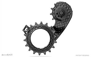 ABSOLUTE BLACK HOLLOWCAGE CERAMIC BEARING - CARBON  DERAILLEUR CAGE FOR SHIMANO 9100 / 8000 11SP BLACK