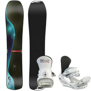 FANATIC FREERIDE CAMBER 540 WHITE SNOWBOARD PACKAGE