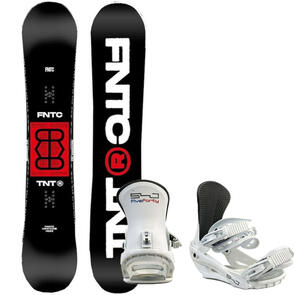 FANATIC TNTR OZ ROCKER RED 540 WHITE SNOWBOARD PACKAGE