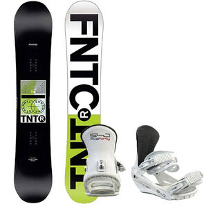 FANATIC TNTR STICK ROCKER GREEN 540 WHITE SNOWBOARD PACKAGE